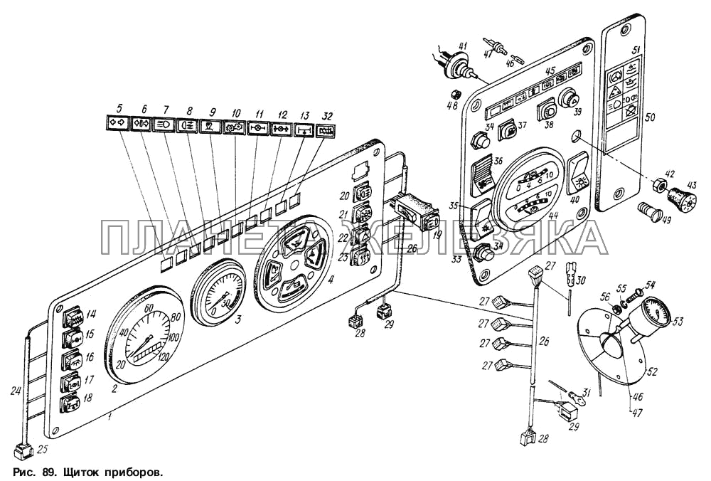 Щиток приборов МАЗ-6317