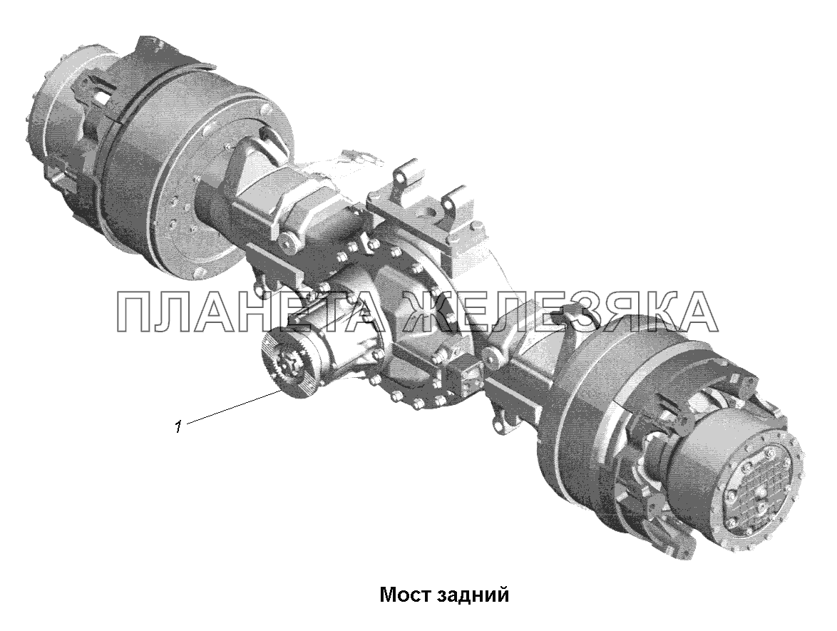 Мост задний\Мост задний МАЗ-631705, 631708