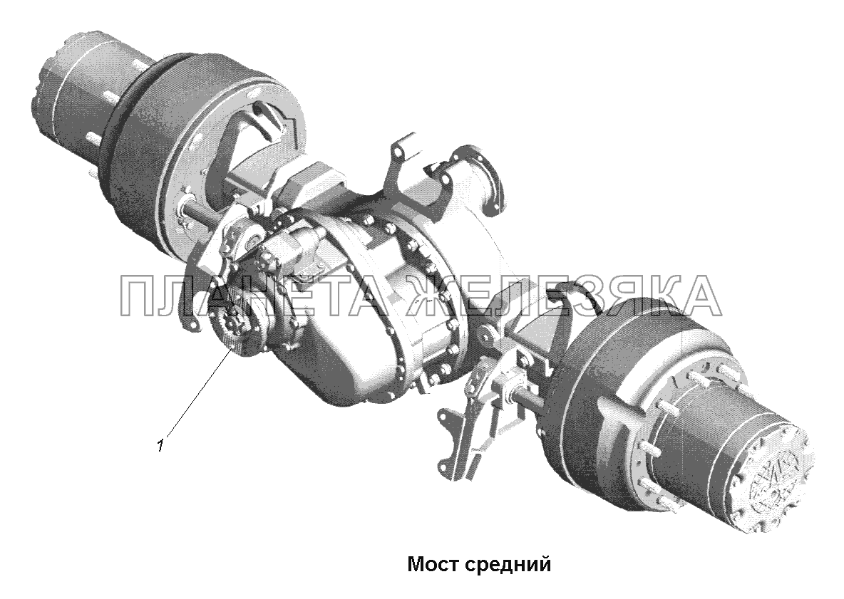 Мост средний\Мост средний (2) МАЗ-631705, 631708