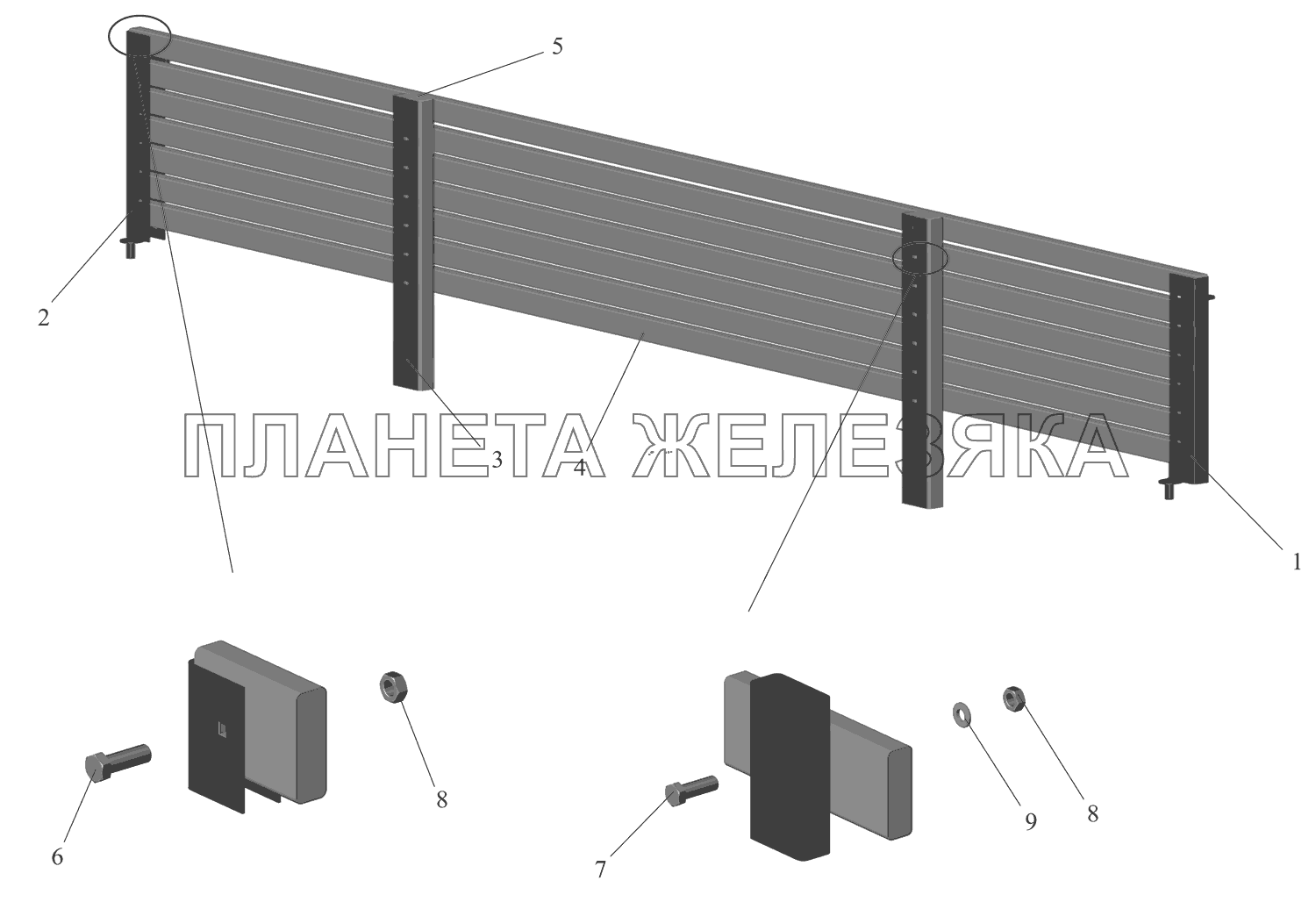 Решетка переднего борта 6317-8504110 МАЗ-631705 Решетка переднего борта 6317-8504110 МАЗ-631705