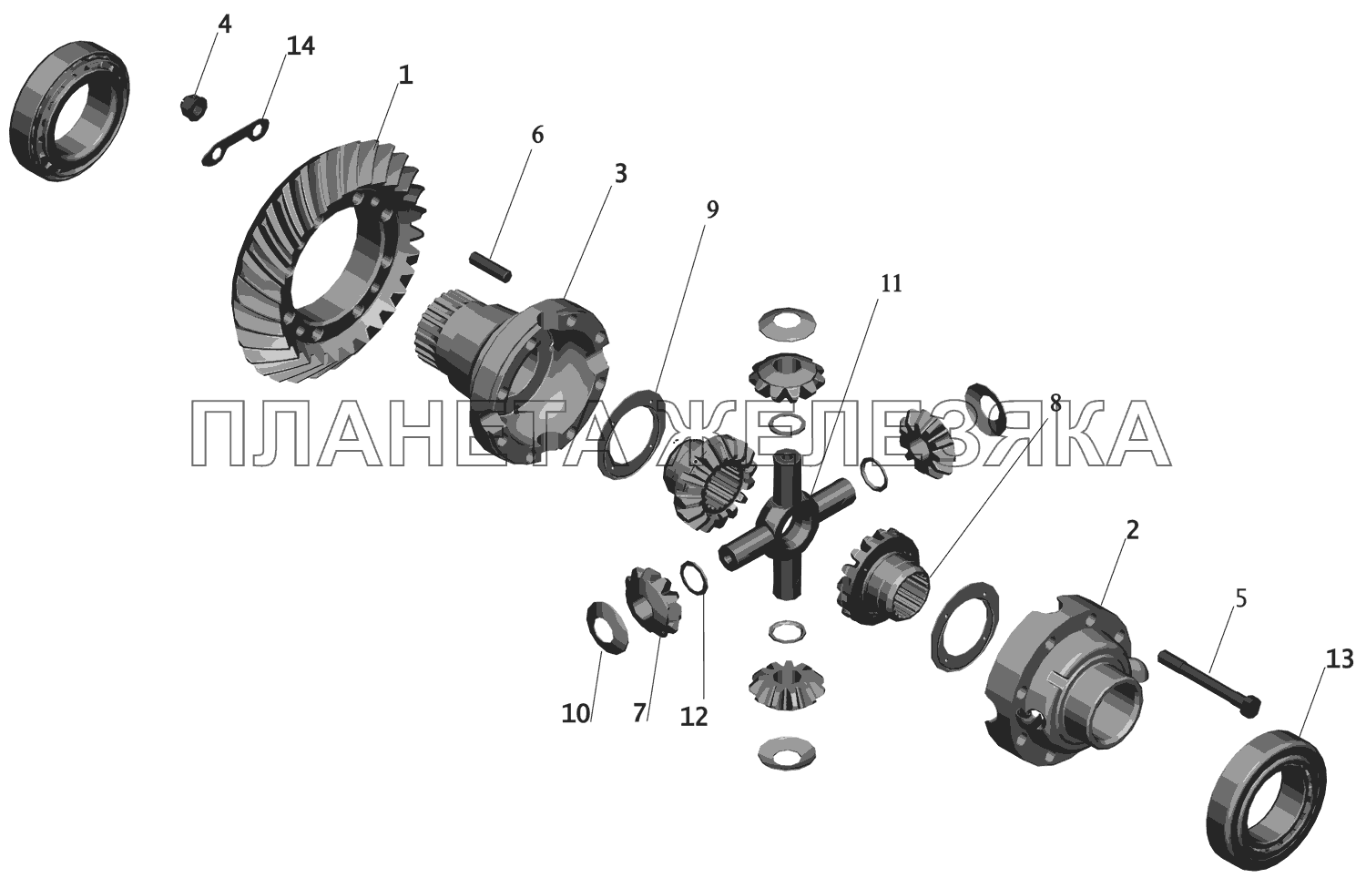 Редуктор. Дифференциал P5336-2403010-610 МАЗ-631705