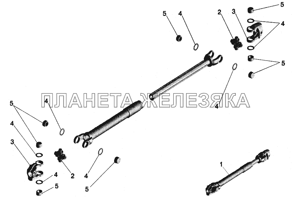 Вал нижний МАЗ-6422