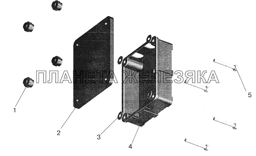 Коробка задних фонарей МАЗ-6422