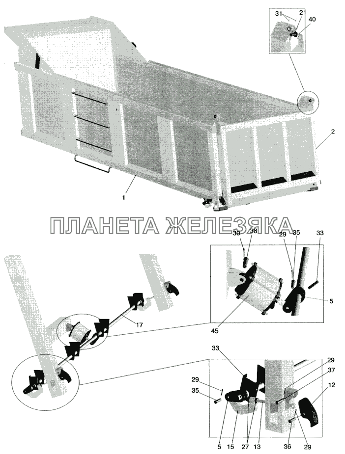 Платформа 5516-8500020-070 МАЗ-6422