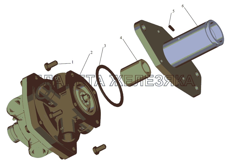 Тормозной кран МАЗ-642505, 642508