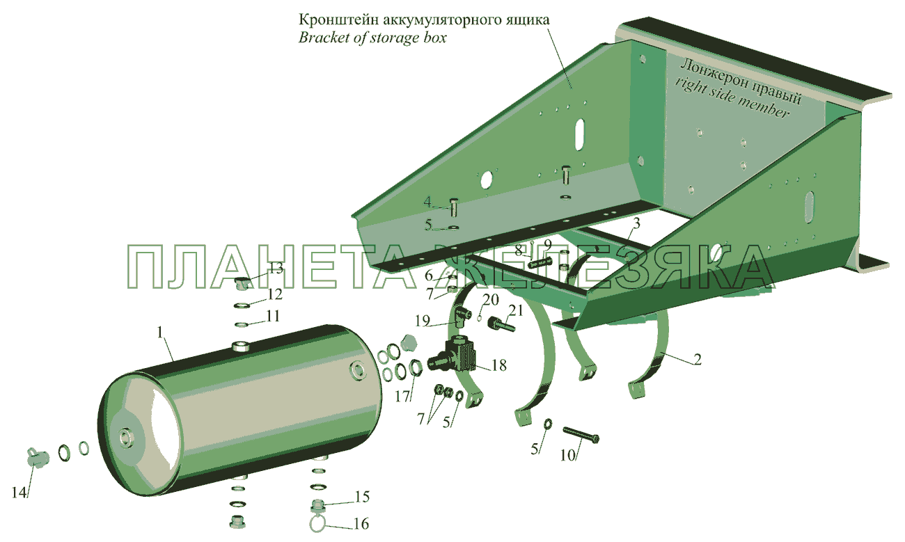Установка ресивера и присоединительной арматуры на МАЗ-642505 (220,221), 642508 (220,221) МАЗ-642505, 642508 Установка ресивера и присоединительной арматуры на МАЗ-642505 (220,221), 642508 (220,221) МАЗ-642505, 642508