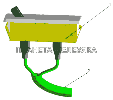 Установка фонаря освещения спального места МАЗ-642505, 642508