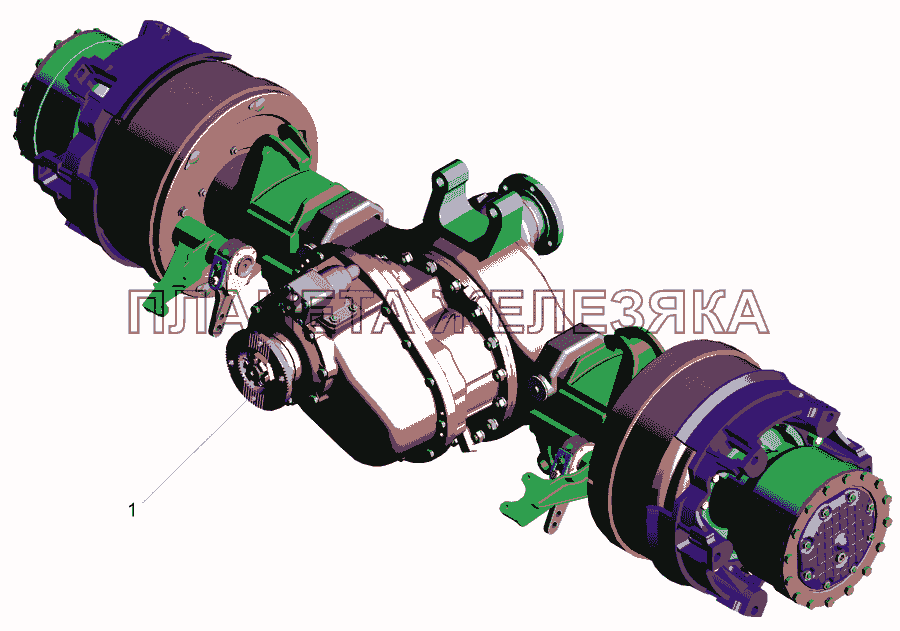 Мост средний. Intermediate axle МАЗ-642505, 642508