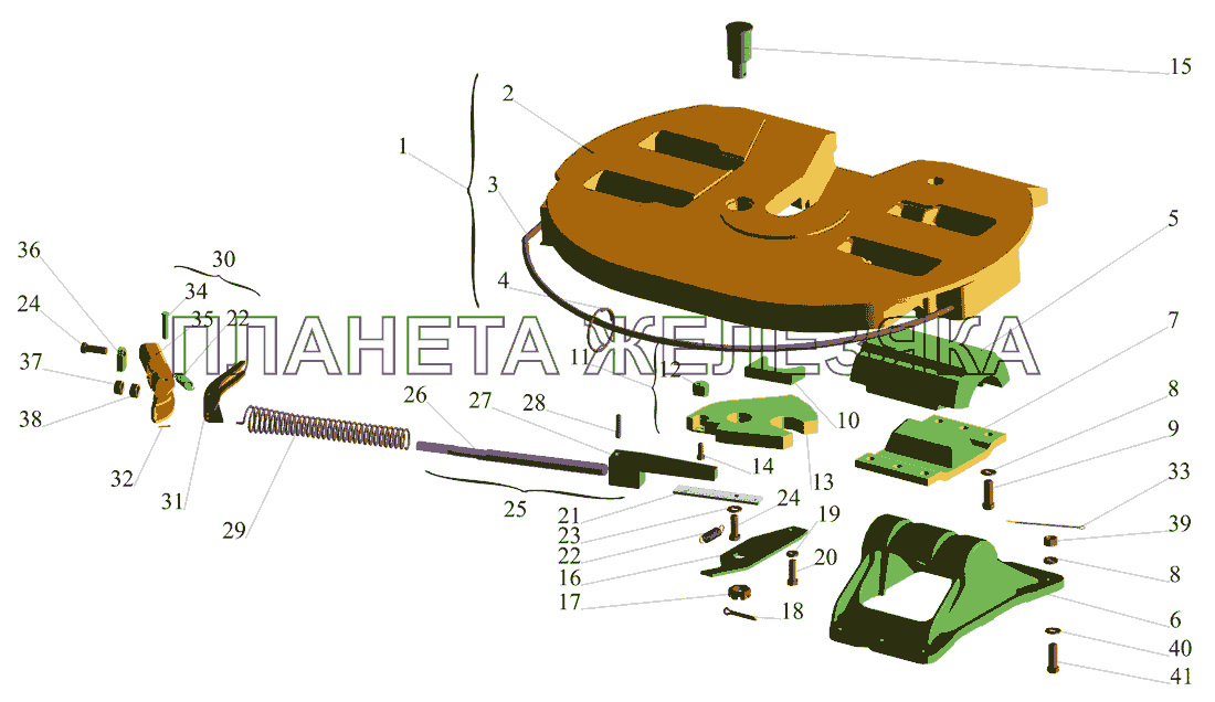 Седельно-сцепное устройство МАЗ-642505, 642508