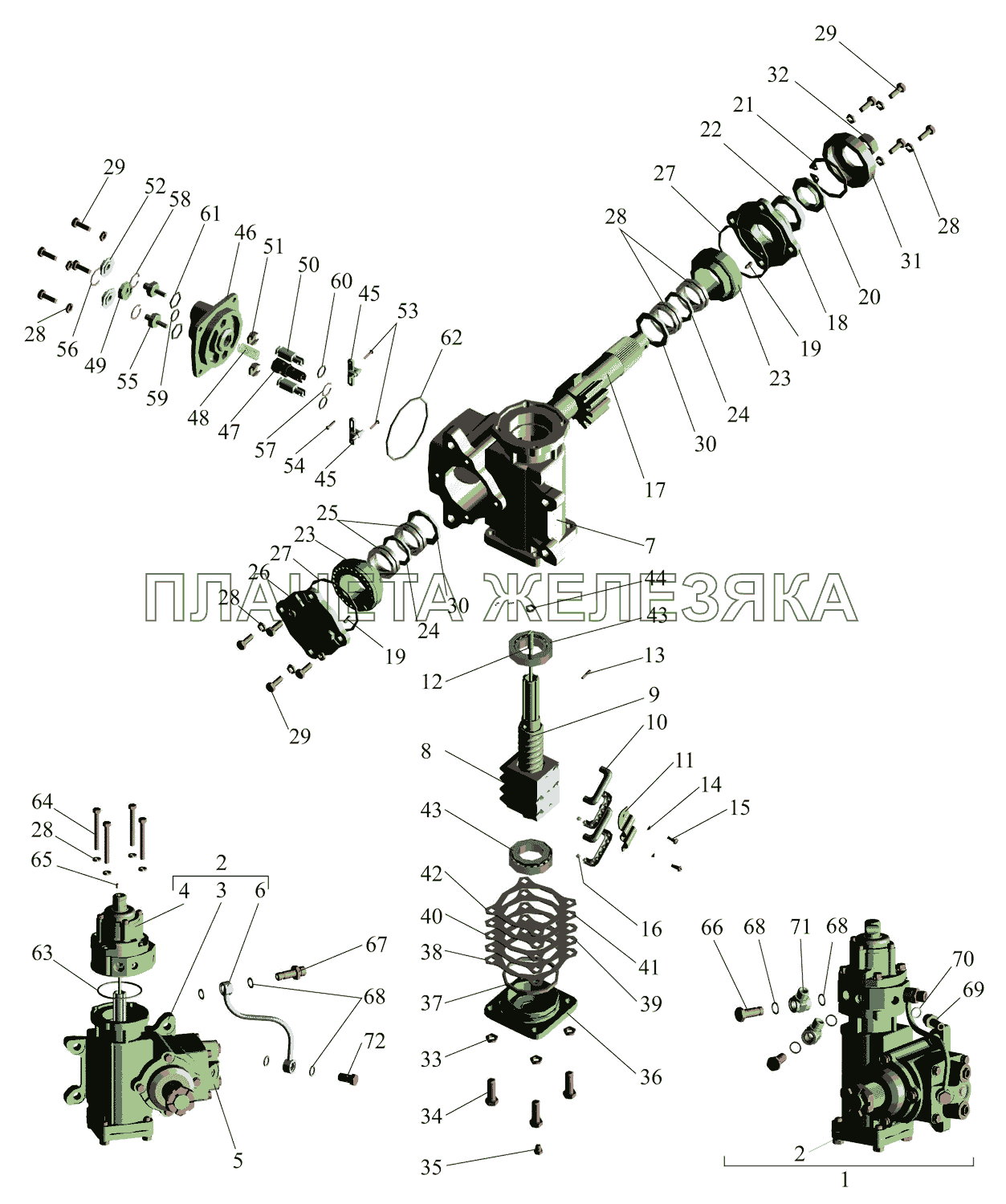 Механизм рулевой МАЗ-642505, 642508