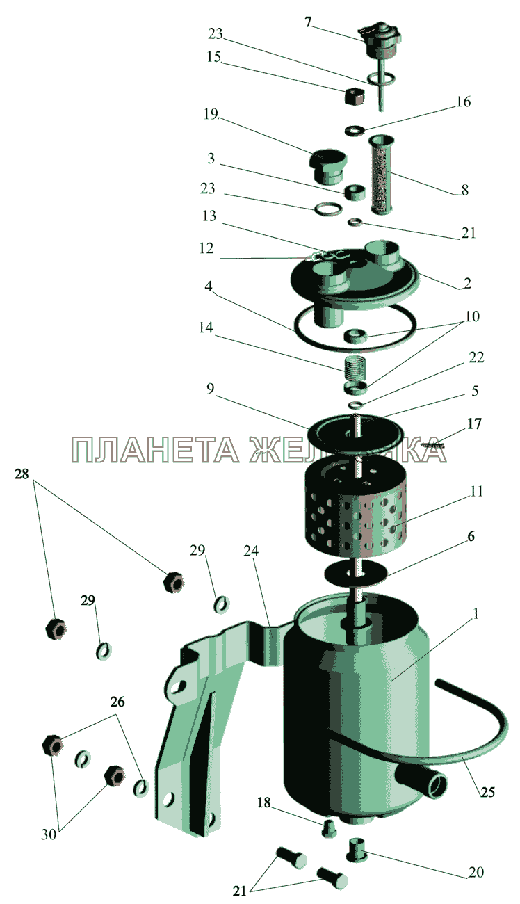 Бак масляный МАЗ-642505, 642508