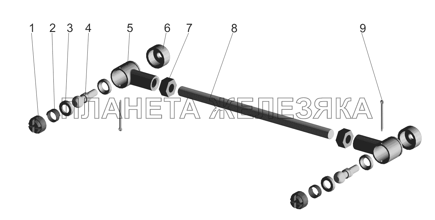 Тяга МАЗ-6430A8 (5440A8, 5440A5)