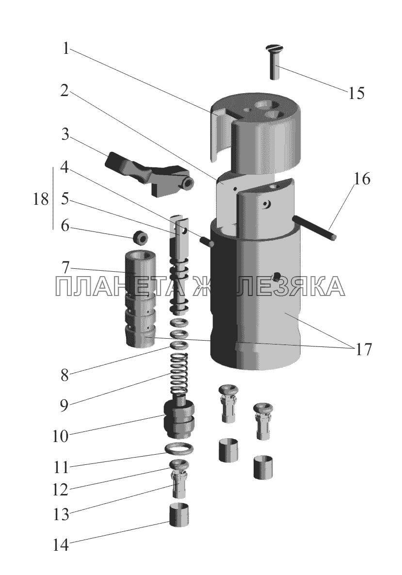 Переключатель МАЗ-6430A8 (5440A8, 5440A5)