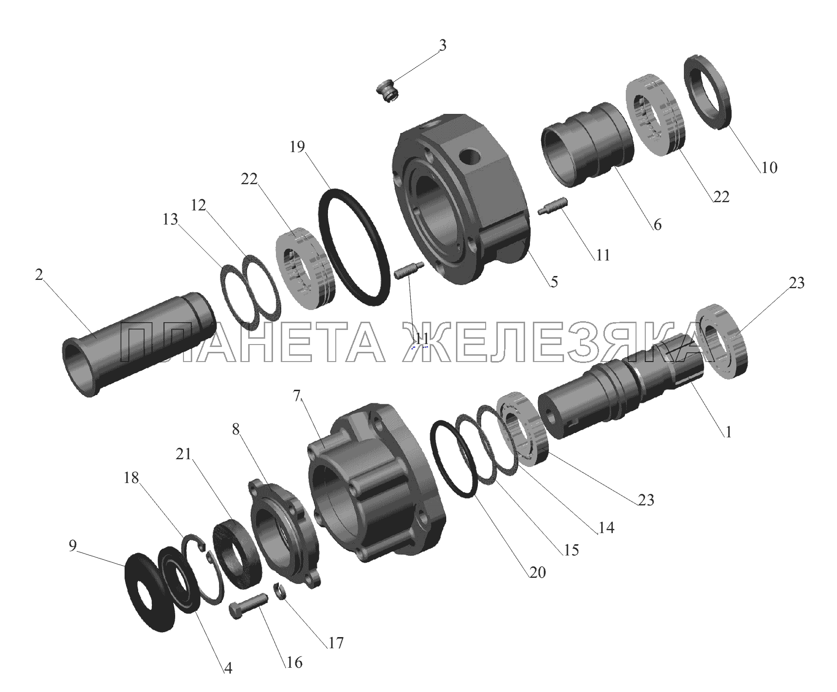 Распределитель 5336-3416010-01 МАЗ-6430A8 (5440A8, 5440A5)