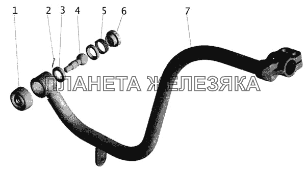 Хвостовик 6430-1703448-040 МАЗ-643068 Хвостовик 6430-1703448-040 МАЗ-643068