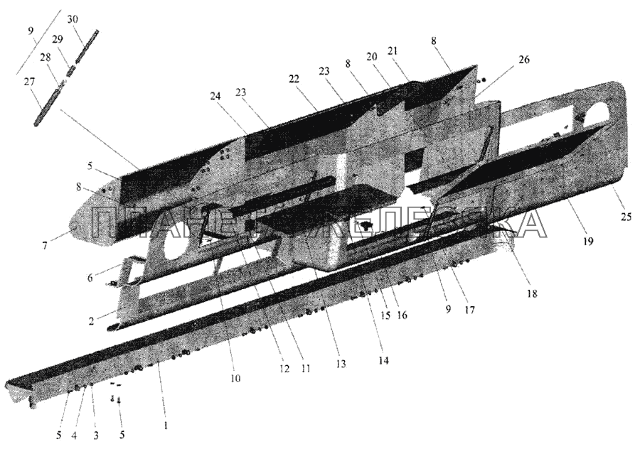 Полка МАЗ-643068