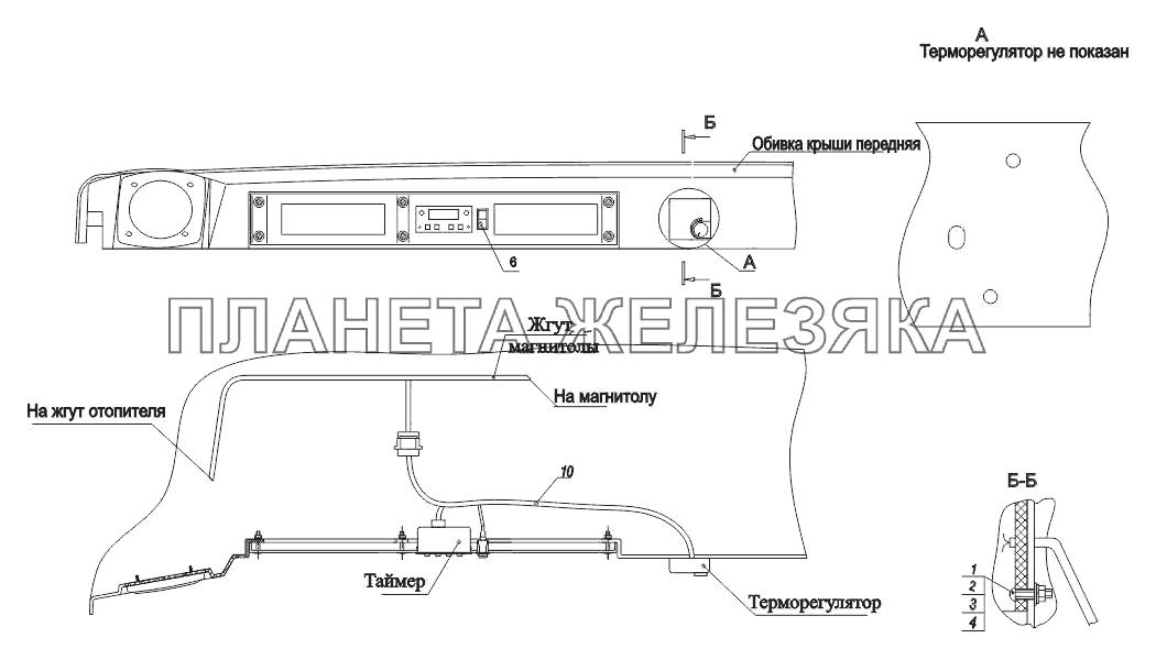 Установка таймера 6501-3700086 МАЗ-650108