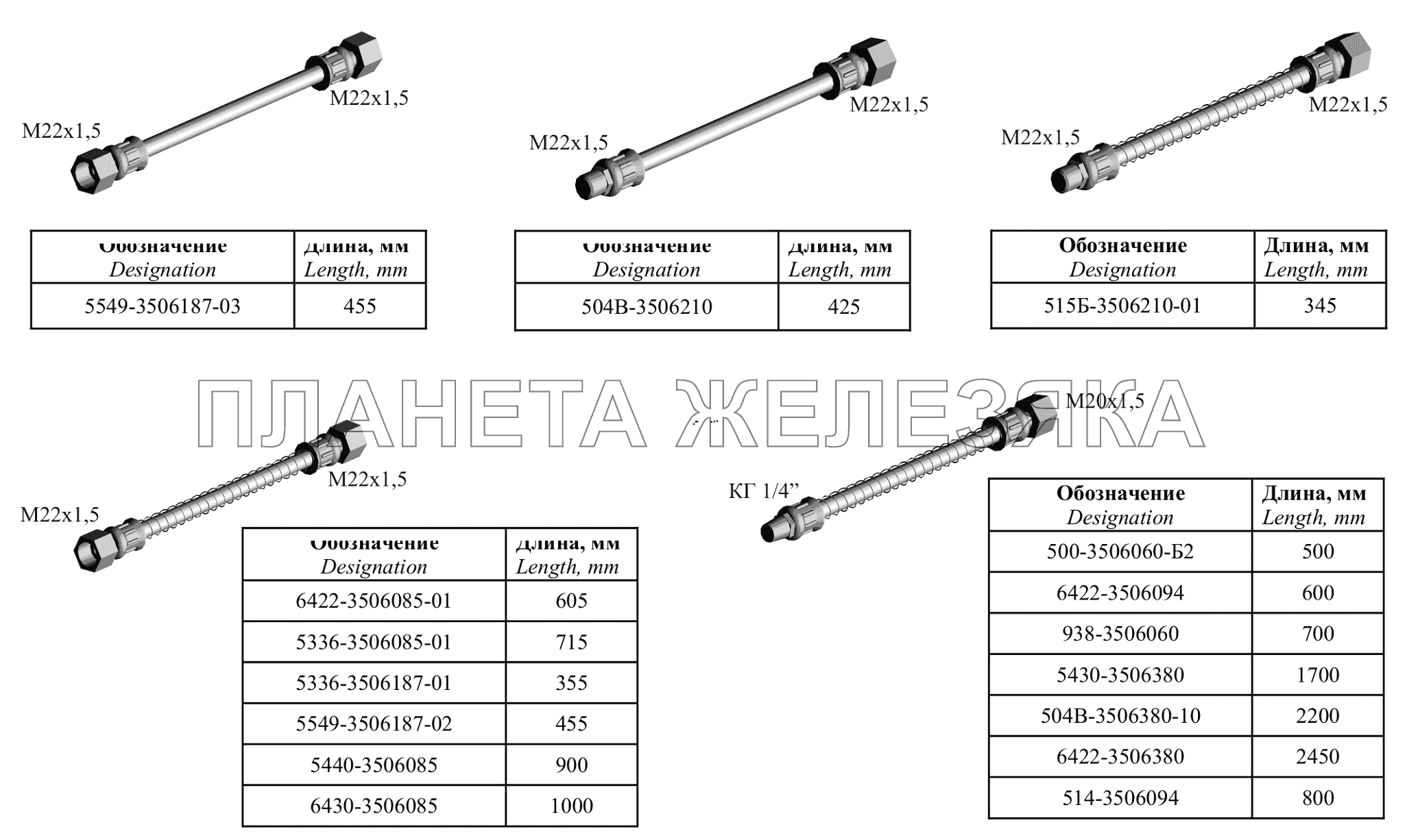 Шланги МАЗ-650119