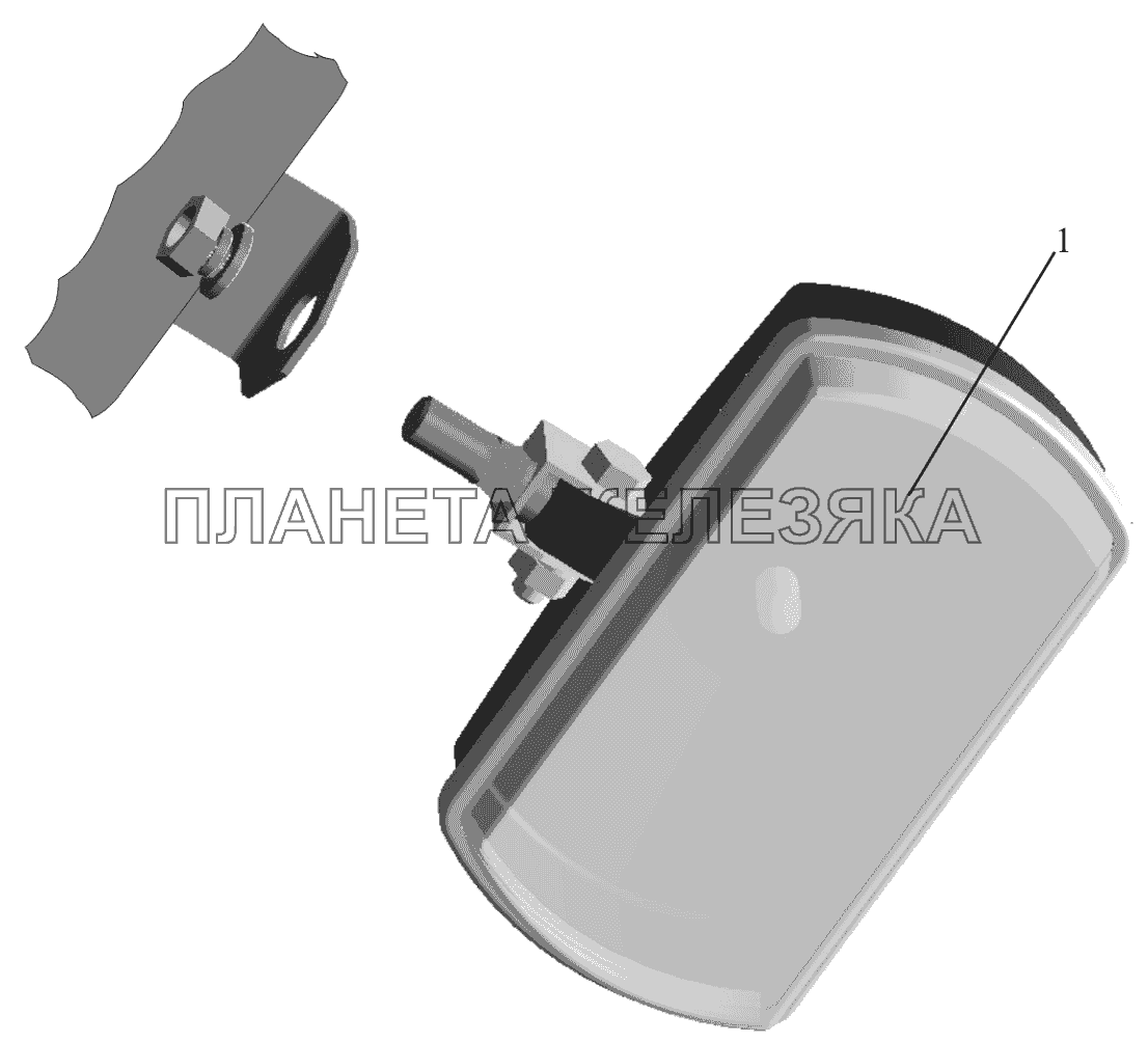 Установка противотуманных фар 6430-3700007 МАЗ-650119