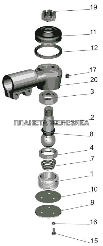 Наконечник 6422-3003056 МАЗ-6501B9