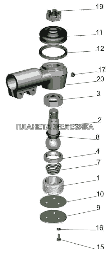 Наконечник 6422-3003057 МАЗ-6501B9