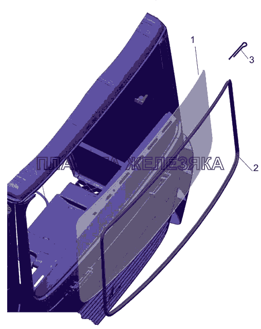 Установки стекла 6430-5200010 МАЗ-6501B9