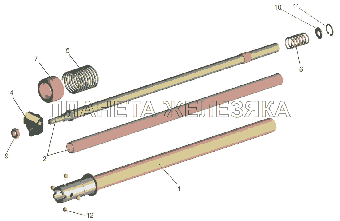 Механизм промежуточный 551639-1703325-001 МАЗ-6501B9