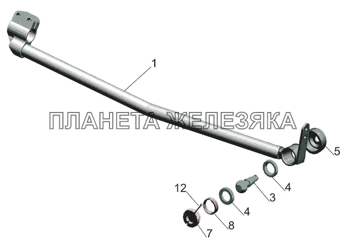 Хвостовик 5440A9-1703448 МАЗ-6501B9