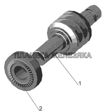 Вал червячный с полумуфтой 64226-3501168-010 МАЗ-6501B9