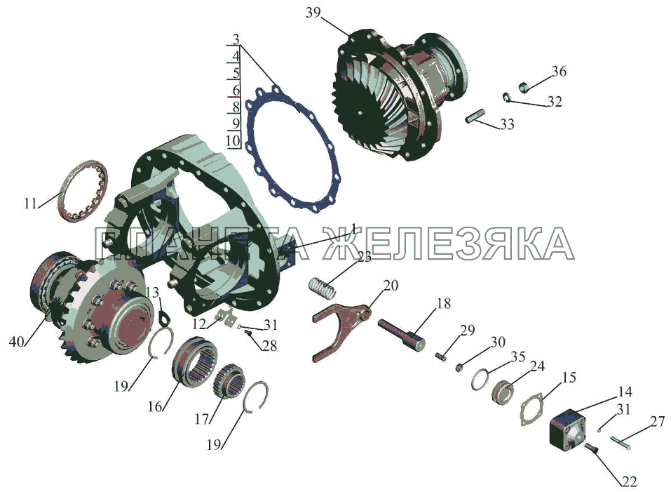 Редуктор МАЗ-6501B9