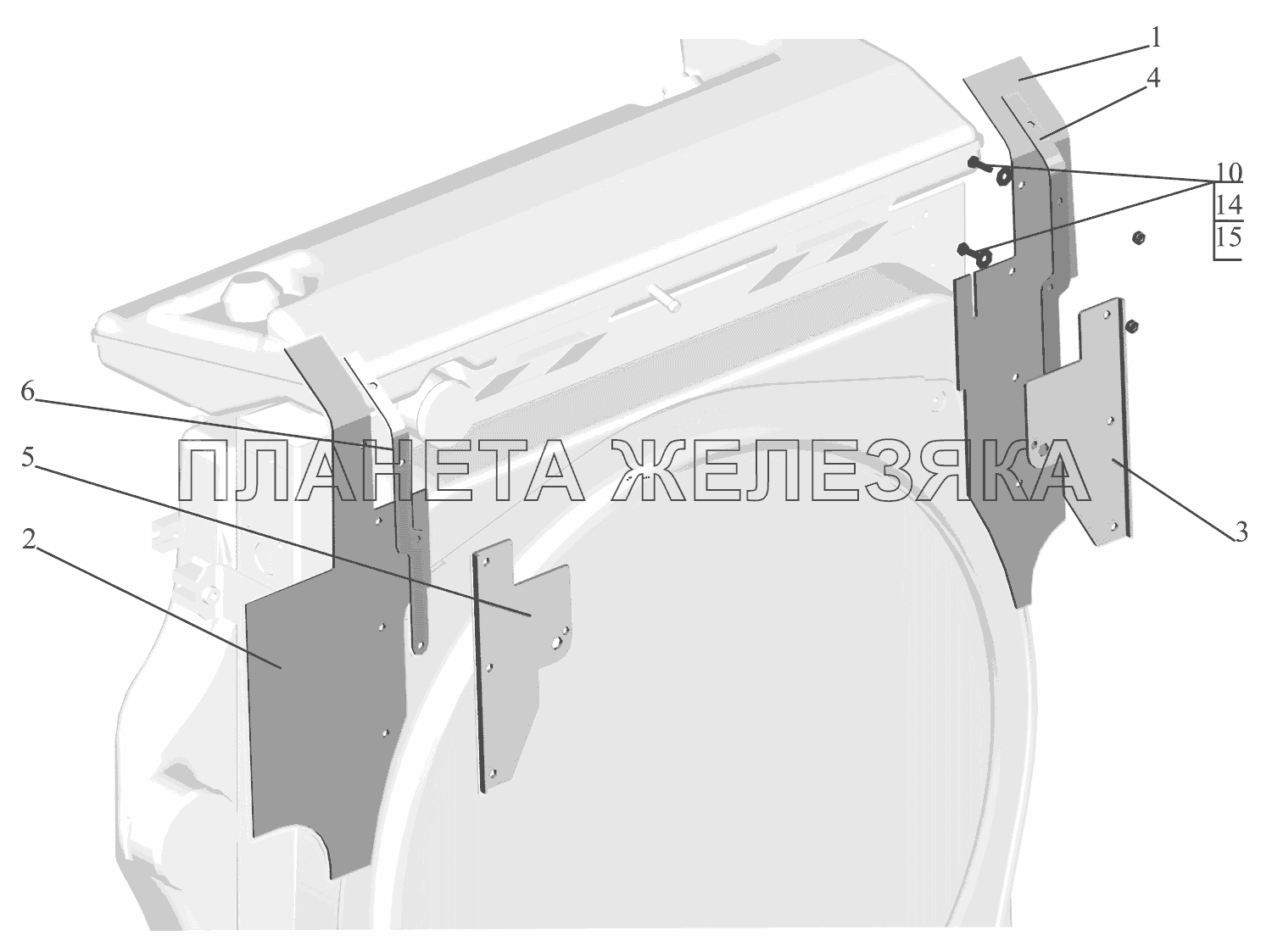 Установка уплотнителей 651669-1300013 МАЗ-651669-320 (340)