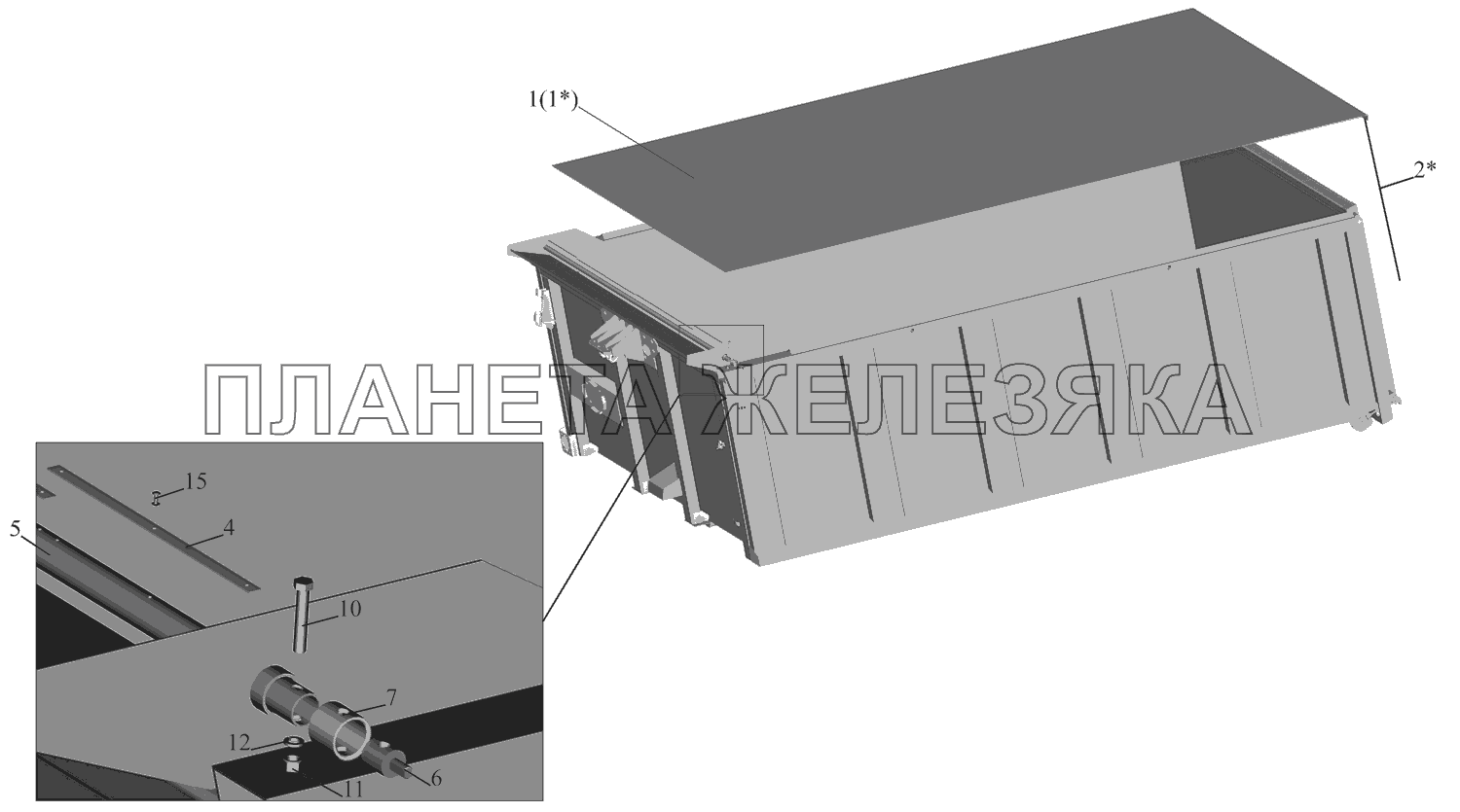 Установка тента 651608-8500004 МАЗ-651669-320 (340)