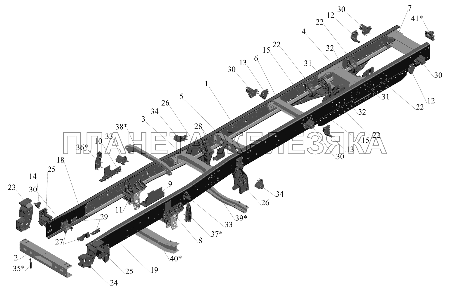 Рамы 651669-2800010 (651669-2801002) МАЗ-651669-320 (340)