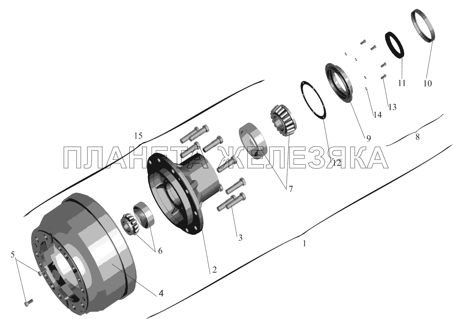 Ступица переднего колеса МАЗ-651669-320 (340)