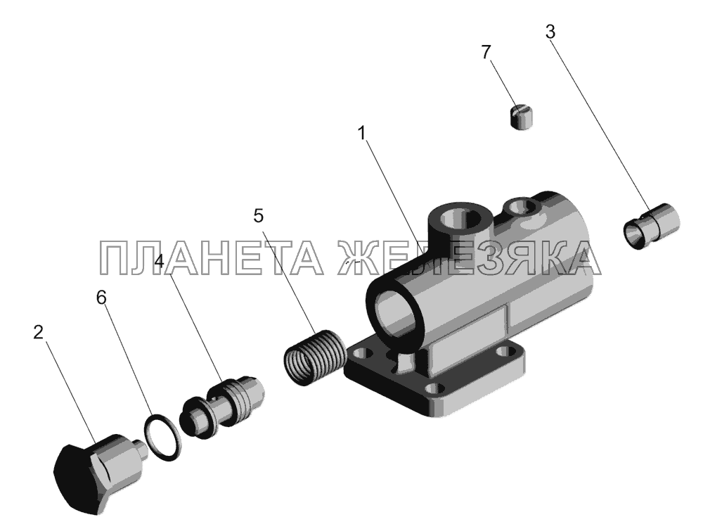 Клапан расхода и давления 6418-3407260 МАЗ-651669-320 (340)