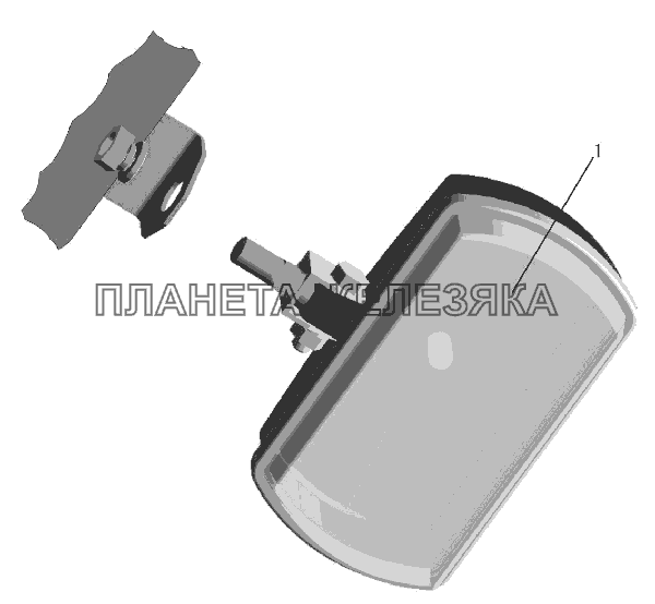 Установка противотуманных фар 6430-3700007 МАЗ-6516V8-520 (6516V8-540)