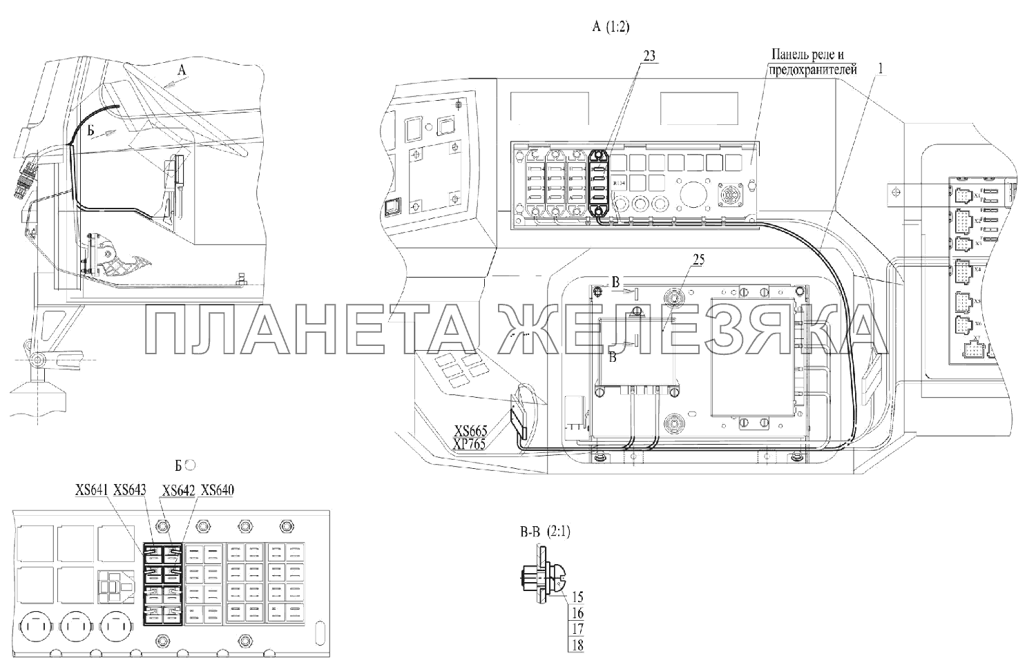 Установка СЭУД по кабине 6516V8-3800066-000 МАЗ-6516V8-520 (6516V8-540)