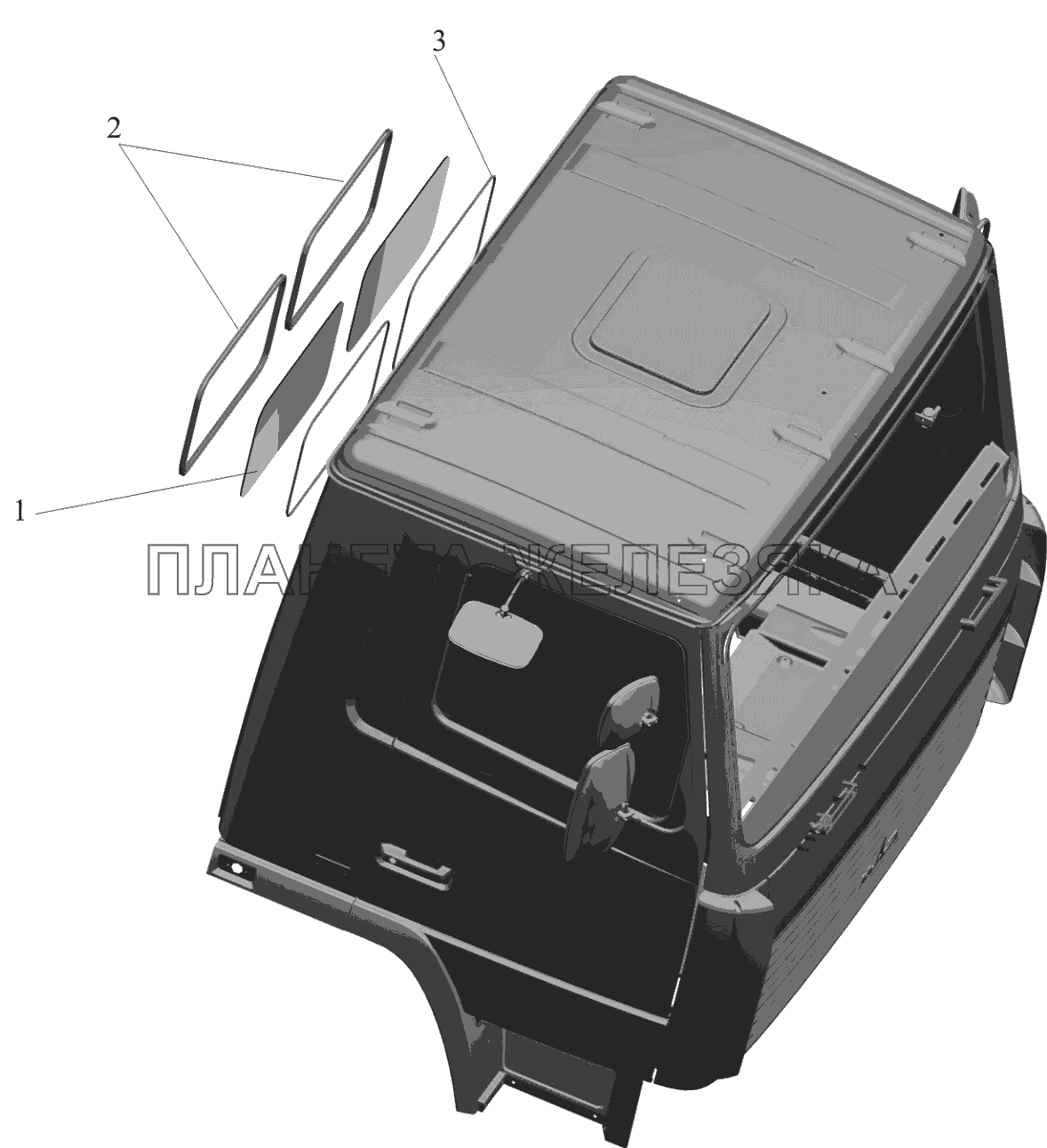 Установки стекла задка 6501-5600015 МАЗ-6516V8-520 (6516V8-540) Установки стекла задка 6501-5600015 МАЗ-6516V8-520 (6516V8-540)
