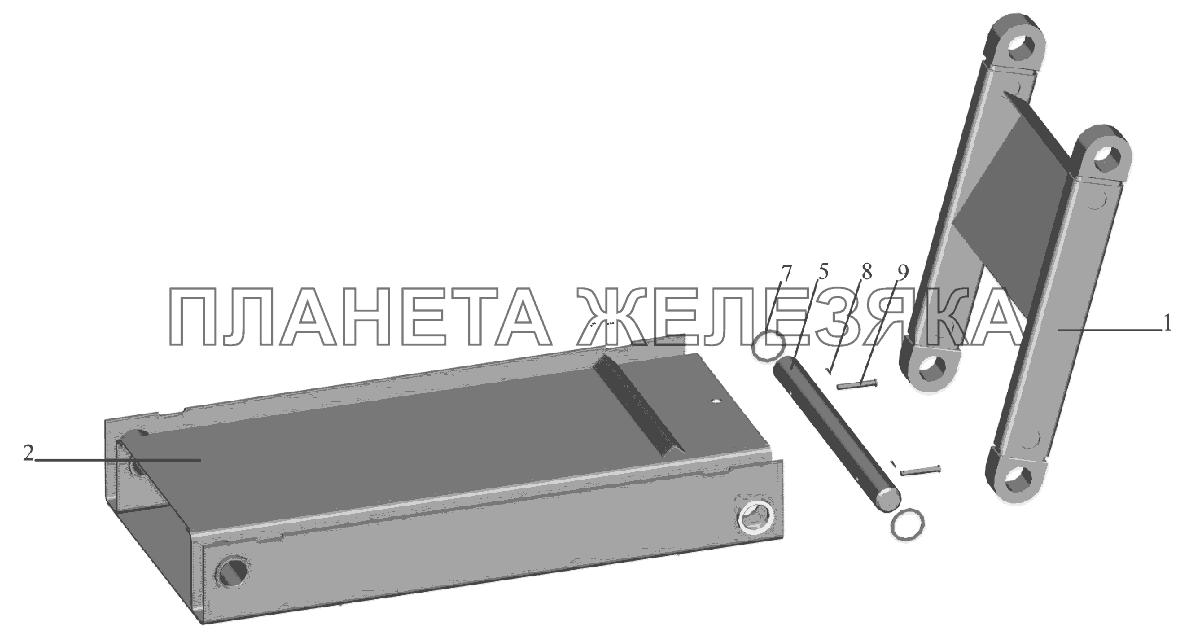 Рама ограничительная 6516V8-2815011 МАЗ-6516V8-520 (6516V8-540)