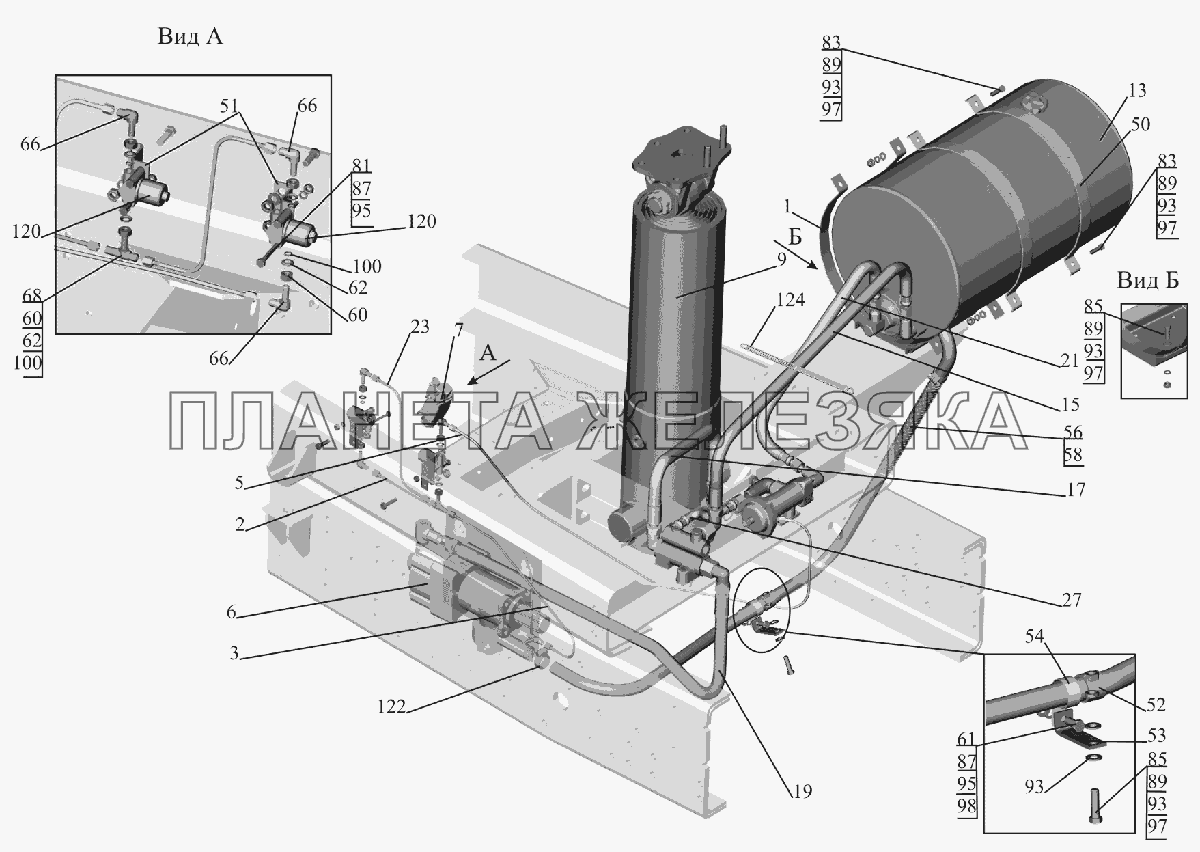 Установка гидрооборудования 6516V8-8600005-000 МАЗ-6516V8-520 (6516V8-540) Установка гидрооборудования 6516V8-8600005-000 МАЗ-6516V8-520 (6516V8-540)