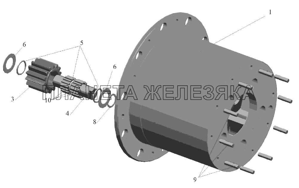 Корпус водила 5440-2405029-020 МАЗ-6516V8-520 (6516V8-540)