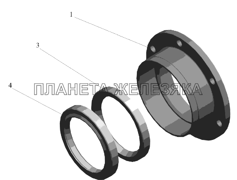 Крышка в сборе 6430-2502050, 6430-2502050-600 МАЗ-6516V8-520 (6516V8-540)