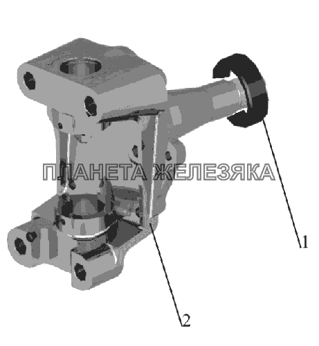 Кулак поворотный МАЗ-6516V8-520 (6516V8-540) Кулак поворотный МАЗ-6516V8-520 (6516V8-540)