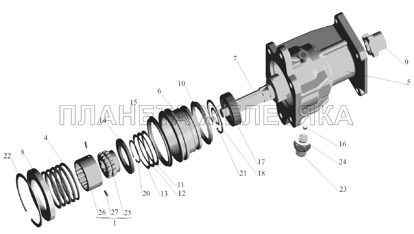 Коробка отбора мощности 64228-4202010 МАЗ-651705 Коробка отбора мощности 64228-4202010 МАЗ-651705