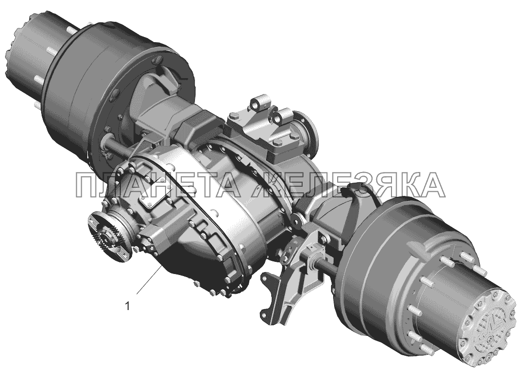 Мост средний МАЗ-651705