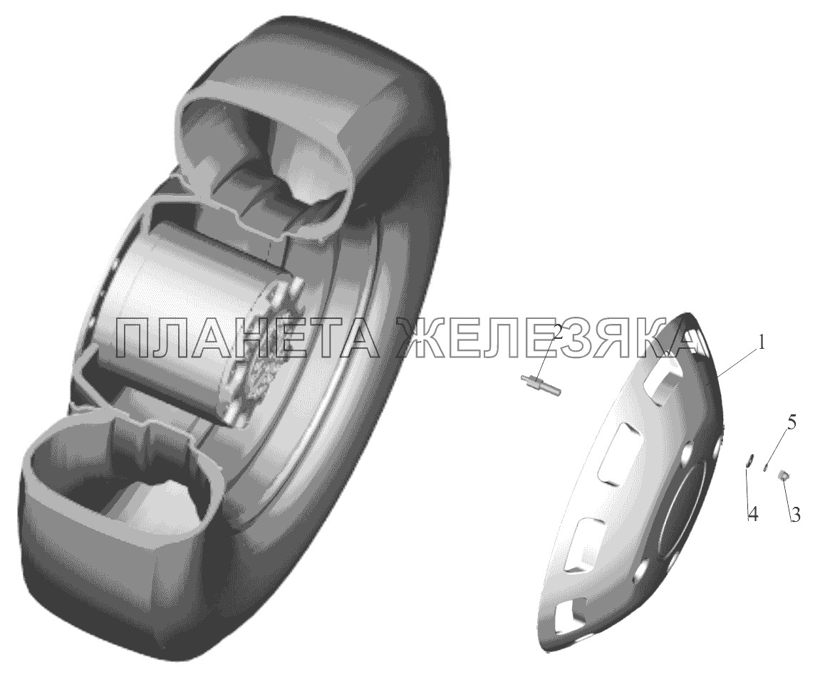 Установка колпака шумопоглощающего 5434-3103005 МАЗ-651705