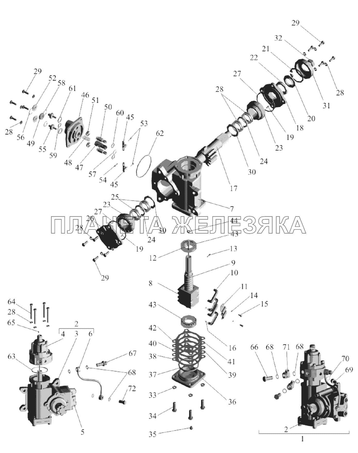 Механизм рулевой 64221-3400008-02 МАЗ-651705