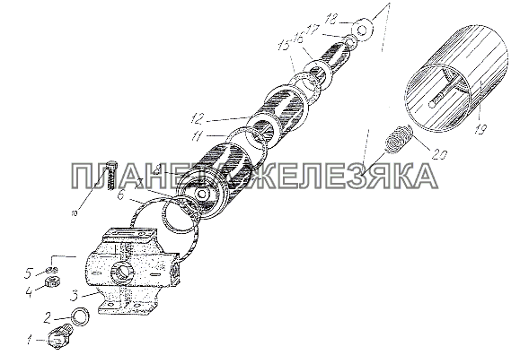 Фильтр грубой очистки топлива МАЗ-74131