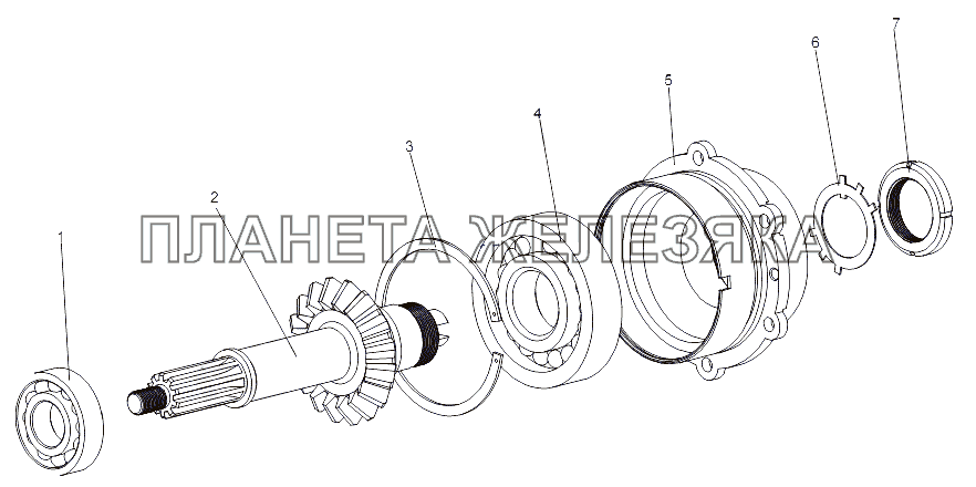 Вал-шестерня 7919-1315420 МАЗ-74131