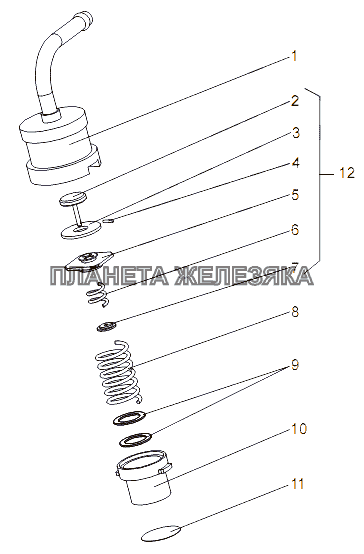 Клапаны редукционные 7929-1304010 МАЗ-74131